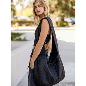Free People WTF Oversized Sling Bag / Black